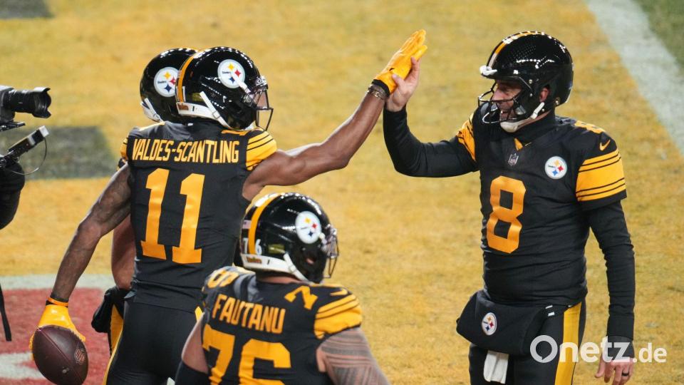 Die Steelers hatten mehr Gründe zum Jubeln als die Dolphins. Bild: Gene J. Puskar/AP/dpa
