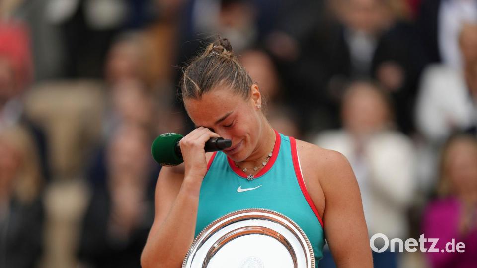 Will Abstand nach der Niederlage: Tennis-Star Aryna Sabalenka. (Archivbild) Bild: Aurelien Morissard/AP/dpa