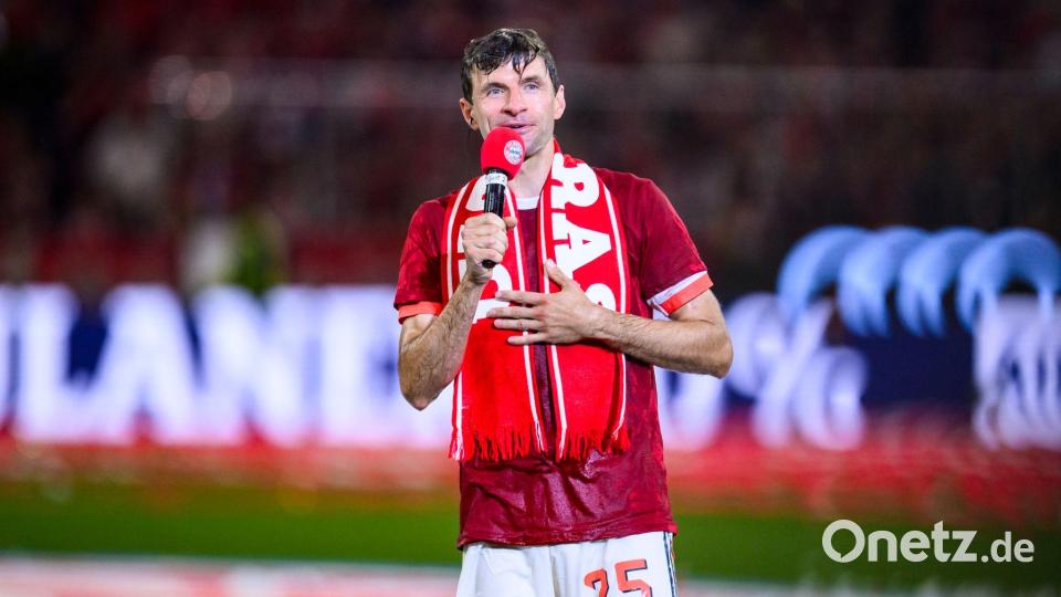 Nahm Abschied vom FC Bayern: Thomas Müller. (Archivbild) Bild: Tom Weller/dpa