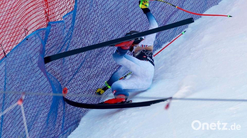 Horror-Sturz mit Folgen: Aleksander Aamodt Kilde im Januar 2024 in Wengen. (Archivbild) Bild: Alessandro Trovati/AP/dpa