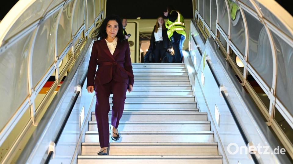 Wirtschaftsministerin Reiche kommt in Tel Aviv an Bild: Elisa Schu/dpa