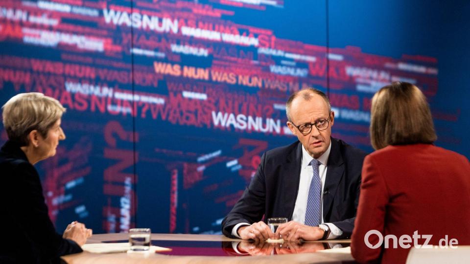 Bundeskanzler Merz stellte sich im ZDF Fragen zur Ukraine. Bild: Thomas Kierok/ZDF/dpa