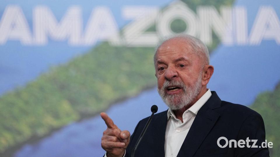 Der brasilianische Präsident Luiz Inacio Lula da Silva droht der EU mit einem Rückzug seines Landes. (Archivbild) Bild: Andre Penner/AP/dpa