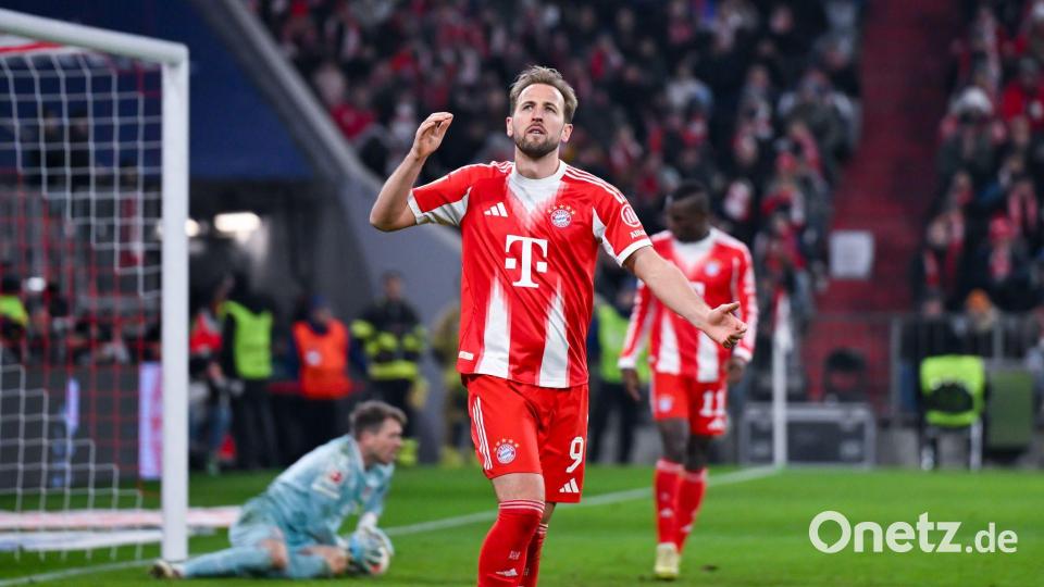 Kane jagt den Lewandowski-Rekord. (Archivbild) Bild: Sven Hoppe/dpa