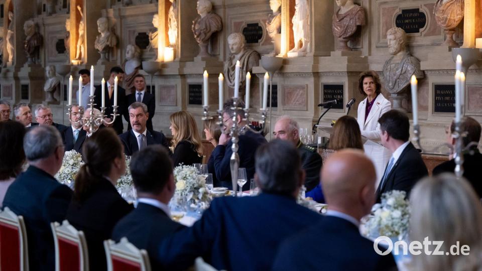 Festliches Mittagessen in der Münchner Residenz. Bild: Sven Hoppe/dpa