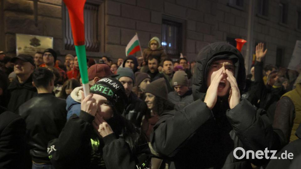 Die Demonstranten fordern eine faire Neuwahl. Bild: Valentina Petrova/AP/dpa
