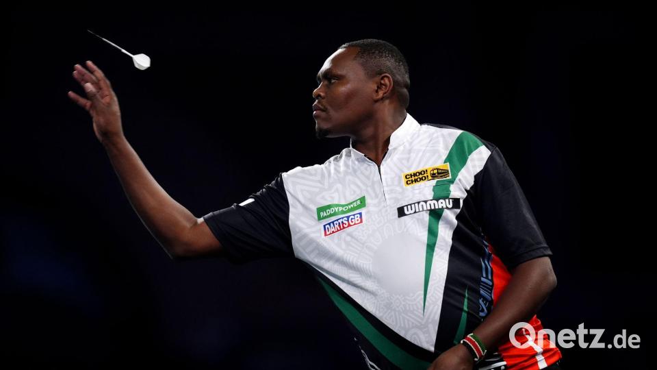 Spielte erstmals bei der WM: David Munyua. Bild: John Walton/PA Wire/dpa