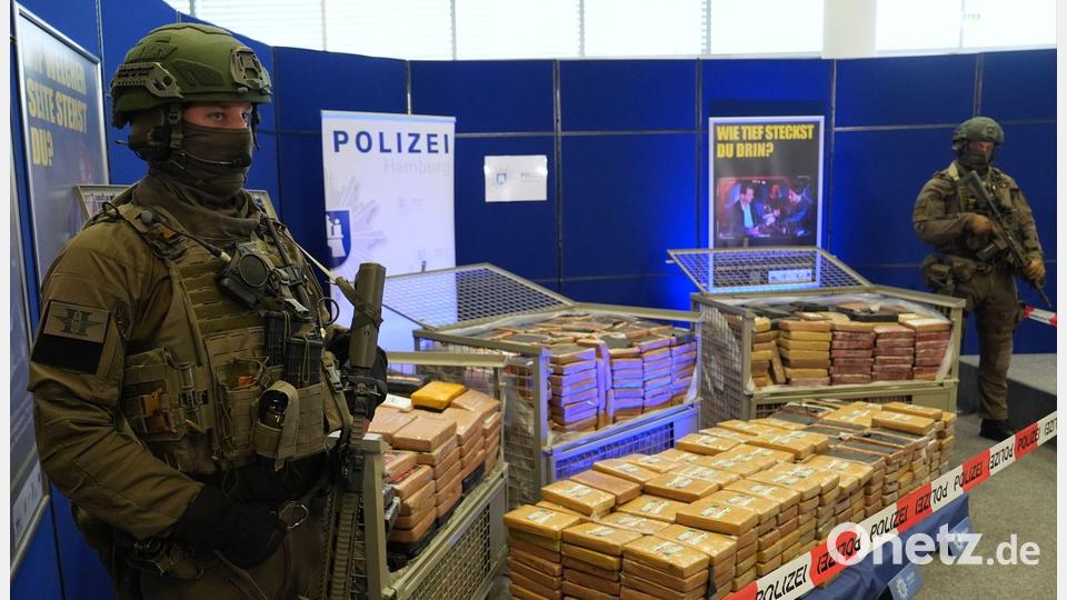 Im Jahr 2025 haben die Behörden in Deutschland bislang weniger Kokain abgefangen als in den Vorjahren. (Archivbild) Bild: Marcus Brandt/dpa