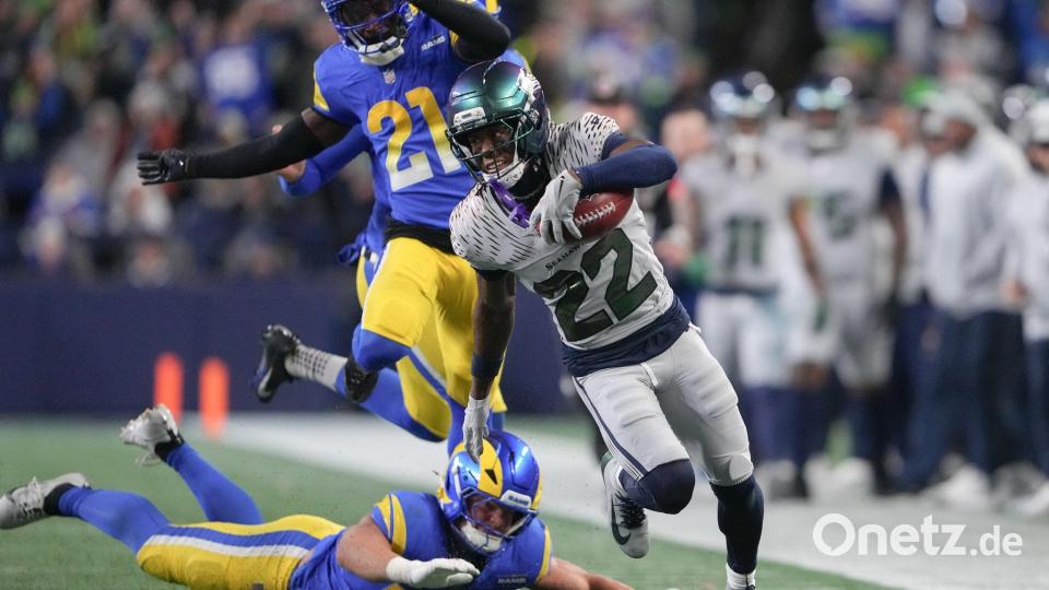 16 Punkte Rückstand im Schlussviertel - und dennoch gewannen die Seahawks. Bild: Lindsey Wasson/AP/dpa