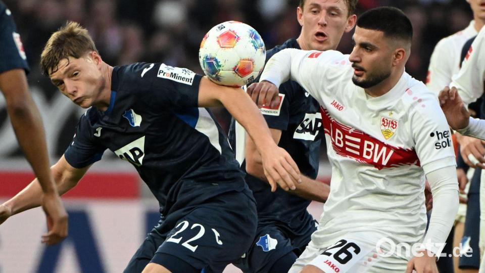 Im Verfolgerduell der Bundesliga trafen der VfB Stuttgart und die TSG 1899 Hoffenheim aufeinander. Bild: Uli Deck/dpa