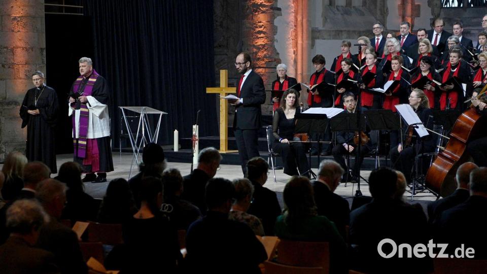 Der Gottesdienst war der Auftakt für den Gedenktag ein Jahr nach dem Anschlag. Bild: Klaus-Dietmar Gabbert/dpa
