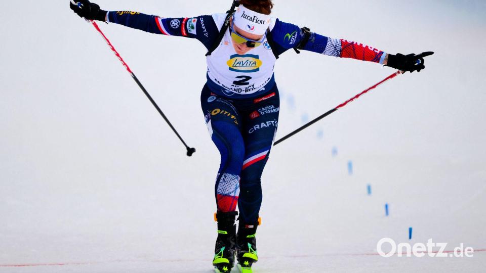 Lou Jeanmonnot ließ die heimischen Fans jubeln. Bild: Olivier Chassignole/AFP/dpa