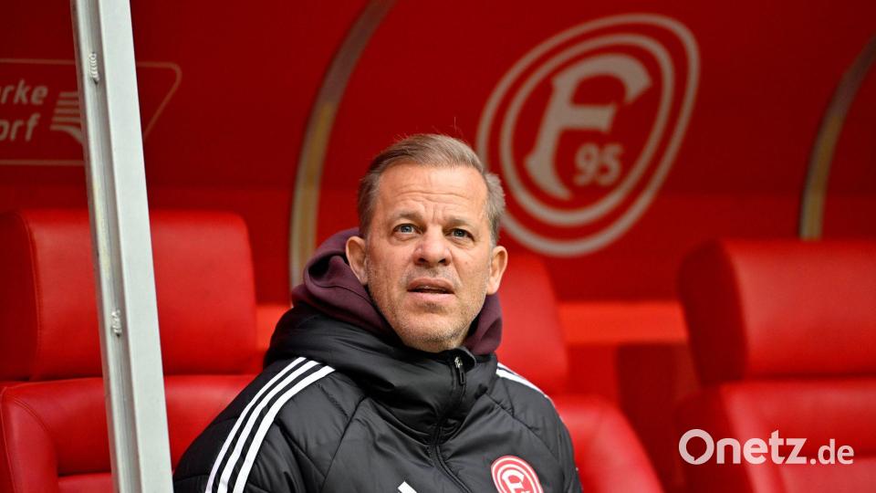 Zukunft ungewiss: Was wird aus Düsseldorfs Trainer Markus Anfang? Bild: Anke Waelischmiller/dpa