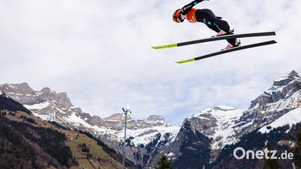 Für Schmid und Co. ist Engelberg die letzte Station vor Weihnachten. Bild: Philipp Schmidli/KEYSTONE/dpa