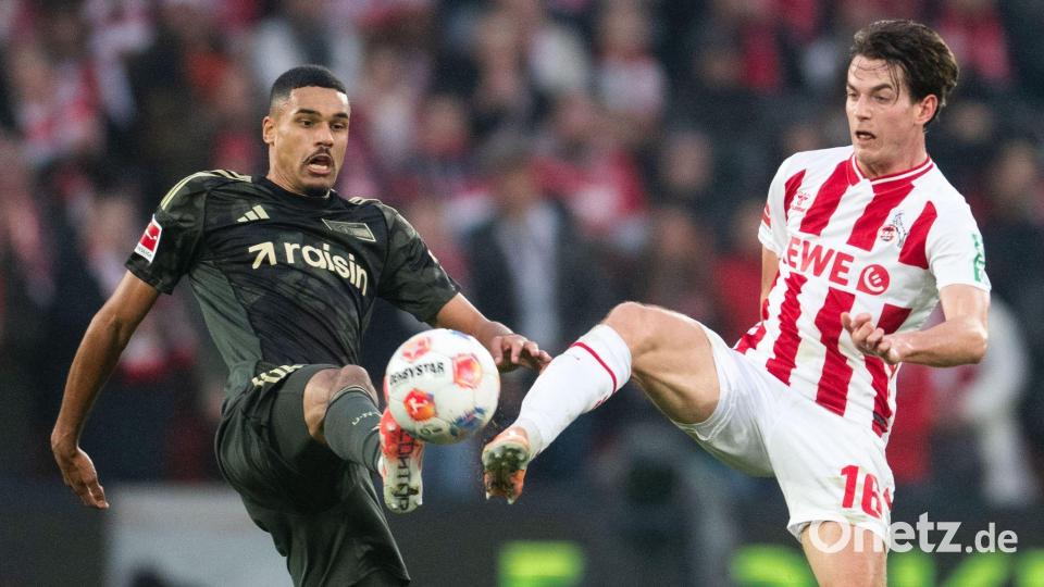 Kölns Kakub Kaminski (r) hatte in der ersten Hälfte zwei Chancen. Bild: Marius Becker/dpa