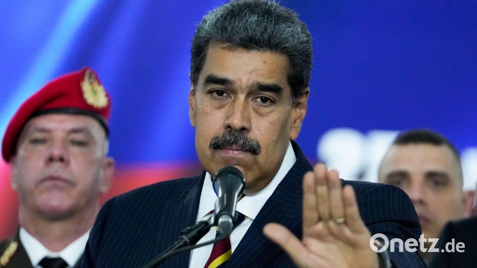 Maduro fürchtet einen Umsturzversuch der USA in seinem Land. Bild: Matias Delacroix/AP/dpa