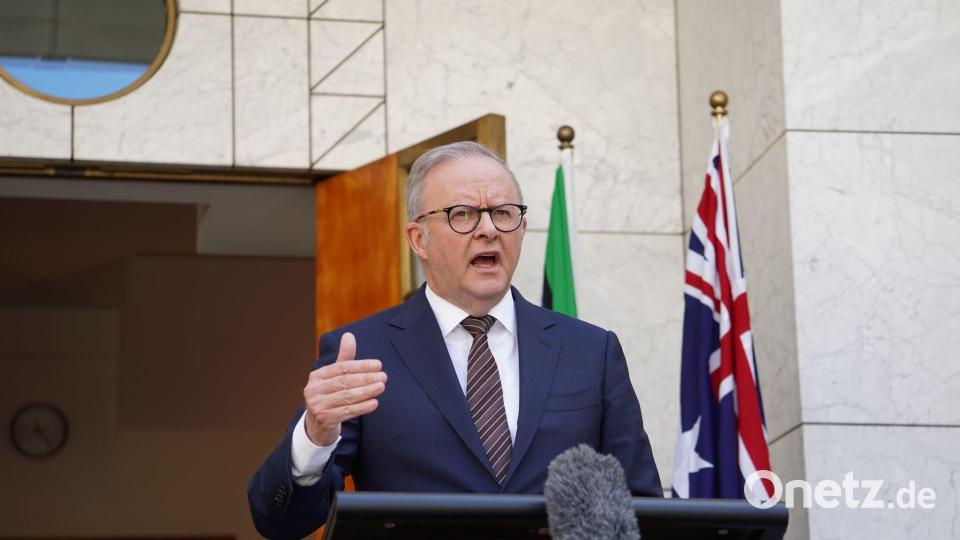 Australiens Premier Albanese lässt nach dem Terroranschlag die Arbeit der Geheimdienste und Strafverfolgungsbehörden überprüfen. (Archivbild) Bild: Dominic Giannini/AAP/dpa