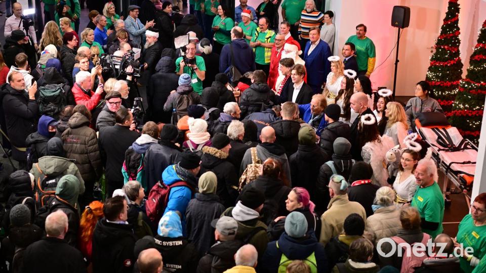 Im Estrel Hotel war der Andrang groß. Bild: Sebastian Christoph Gollnow/dpa