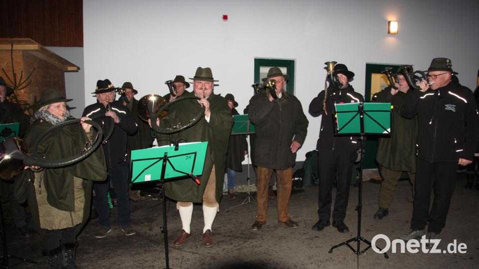 Die Jagdhornbläser der Kreisgruppe Tirschenreuth. Bild: kro