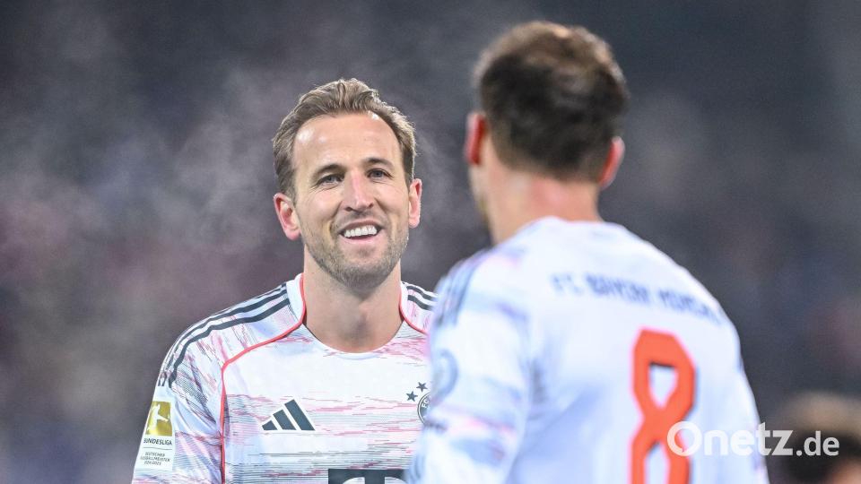100 Torbeteiligungen in 78 Bundesliga-Spielen: Bayern-Star Harry Kane (l.). Bild: Harry Langer/dpa