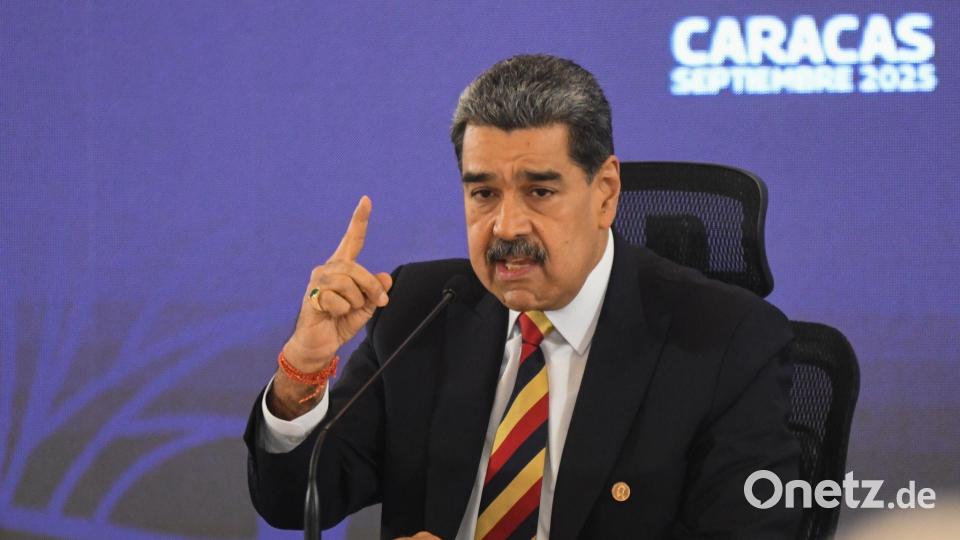 Maduro warnt vor den Folgen des US-Einsatzes in der Karibik auf die Weltmärkte. (Archivbild) Bild: Marcos Salgado/XinHua/dpa