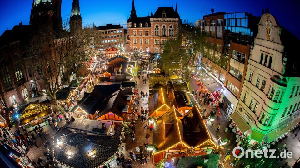 Der Lamberti-Markt in Oldenburg zieht viele Besucher an. Bild: Hauke-Christian Dittrich/dpa