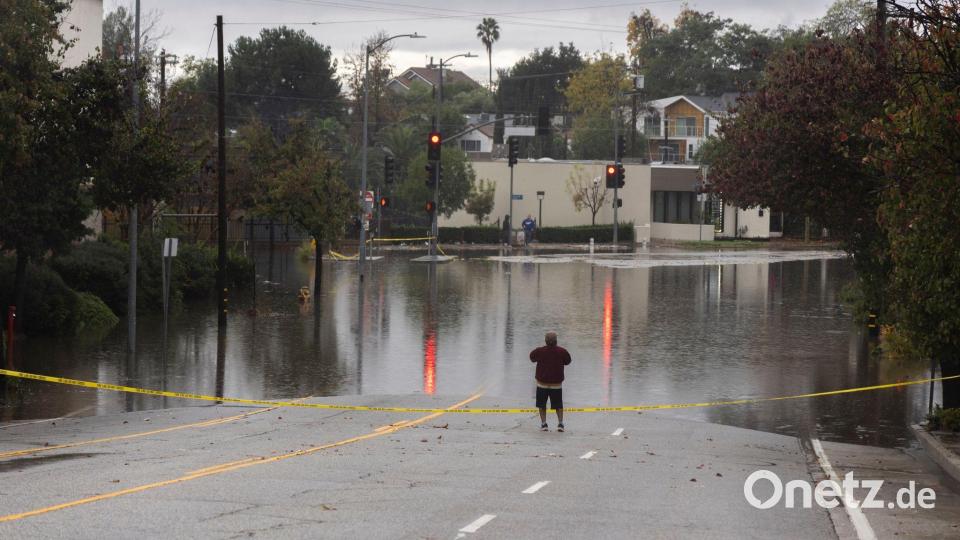 Schwere Unwetter sorgen im Süden Kaliforniens für Überschwemmungen. Bild: Matthew Hoen/ZUMA Press Wire/dpa