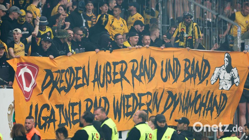 Dynamo Dresden führte in der Vorsaison die Bußgeld-Rangliste in der 3. Liga an. (Archivbild) Bild: Friso Gentsch/dpa