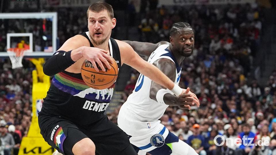Von den Wolves nicht zu stoppen: Nikola Jokic. Bild: David Zalubowski/AP/dpa