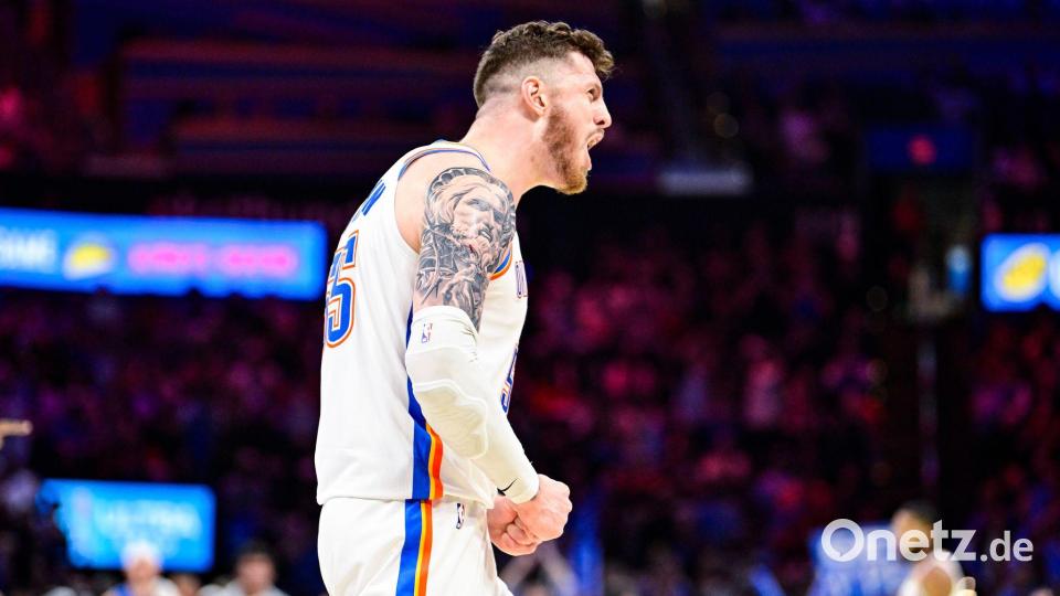 Oklahomas Center Isaiah Hartenstein lieferte unter den Körben ein starkes Spiel ab. Bild: Gerald Leong/AP/dpa