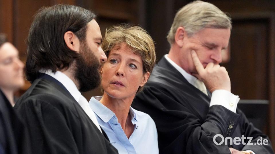 Gastronomin Christina Block wird Kindesentführung vorgeworfen. (Archivbild) Bild: Marcus Brandt/Pool-dpa/dpa