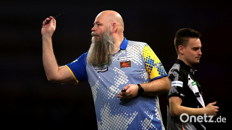 Der Schwede Harrysson steht erstmals im Achtelfinale. Bild: Steven Paston/PA Wire/dpa