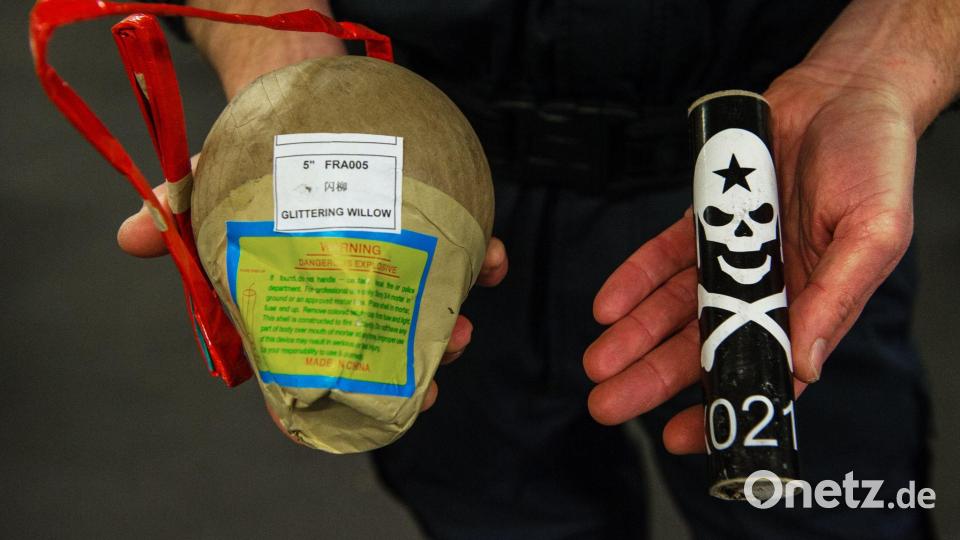 Illegale Feuerwerkskörper können schwere oder sogar tödliche Verletzungen verursachen (Archivbild). Bild: Andreas Arnold/dpa