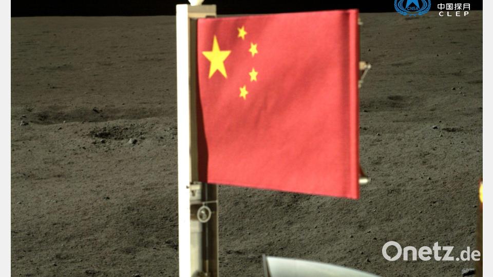 China hat seine Fahne bereits auf dem Mond gehisst. Weitere Missionen sollen folgen. (Archivbild) Bild: -/CNSA via XinHua/dpa