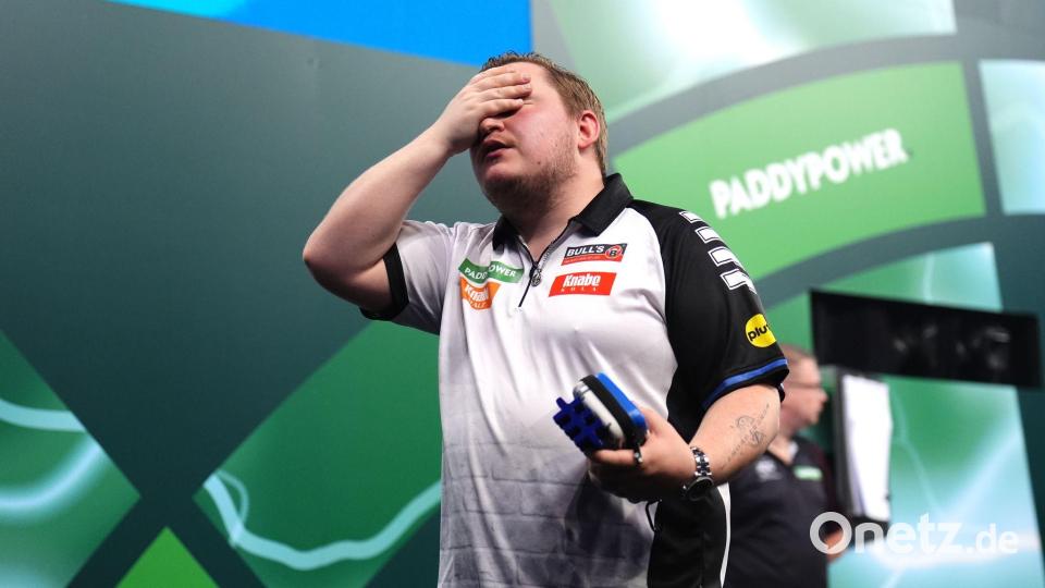 Enttäuschung pur: Martin Schindler verlor in WM-Runde drei. Bild: John Walton/PA Wire/dpa