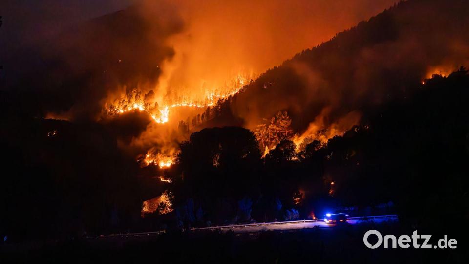 Brände im August 2025 in der nordspanischen Region Galicien. (Archivbild) Bild: Adrián Irago/EUROPA PRESS/dpa
