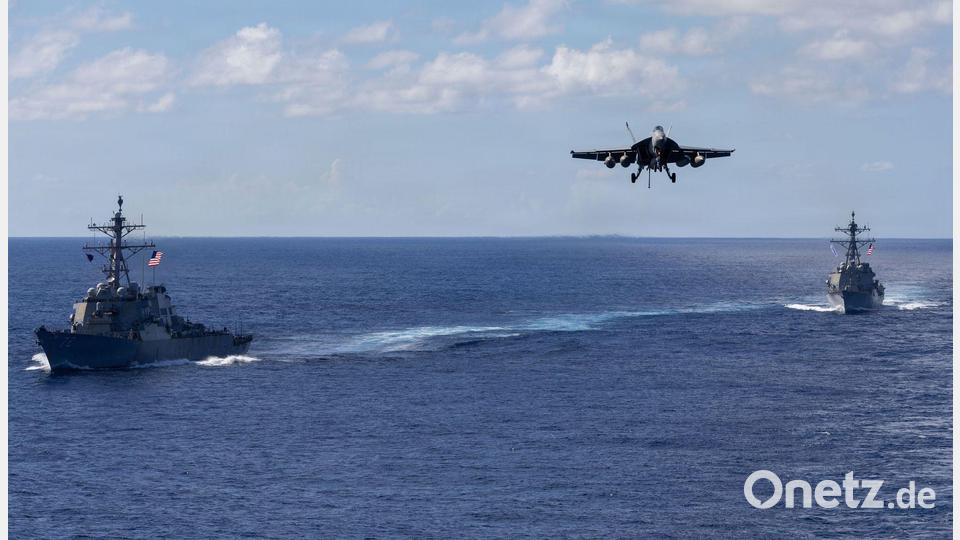 Das US-Militär hat Kriegsschiffe, Kampfflugzeuge und Soldaten in die Karibik verlegt. Bild: Petty Officer 2nd Class Triniti/U.S. Pentagon/dpa