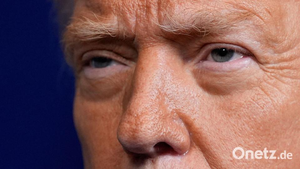 US-Präsident Trump warnt den Iran. Bild: Alex Brandon/AP/dpa