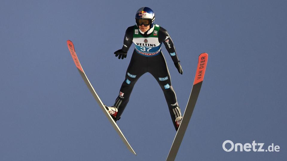 Andreas Wellinger ist in Garmisch dabei. Bild: Daniel Karmann/dpa