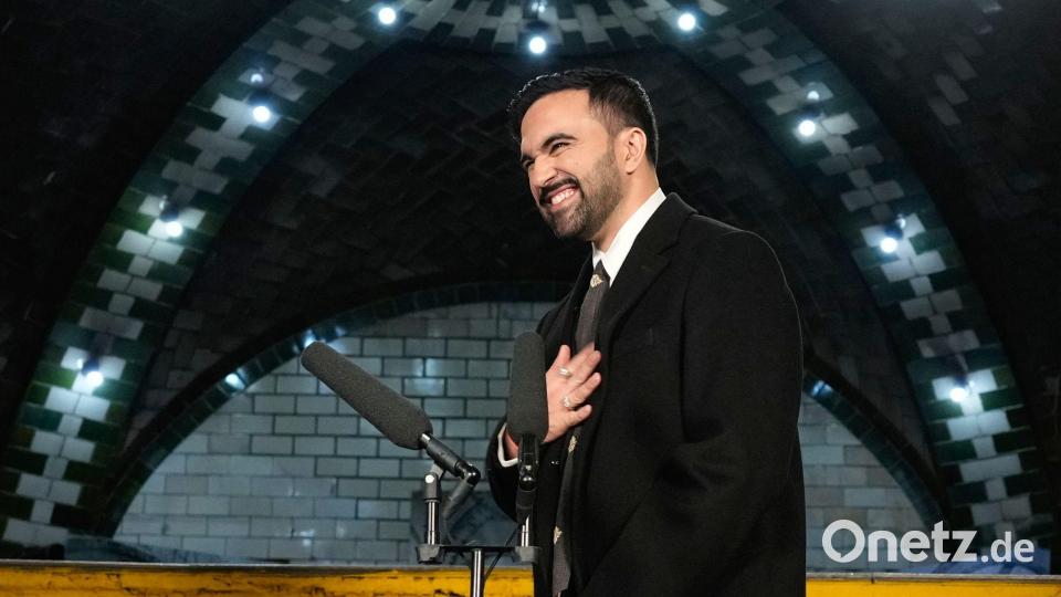 Mamdani nach seiner Vereidigung. Bild: Yuki Iwamura/AP/dpa