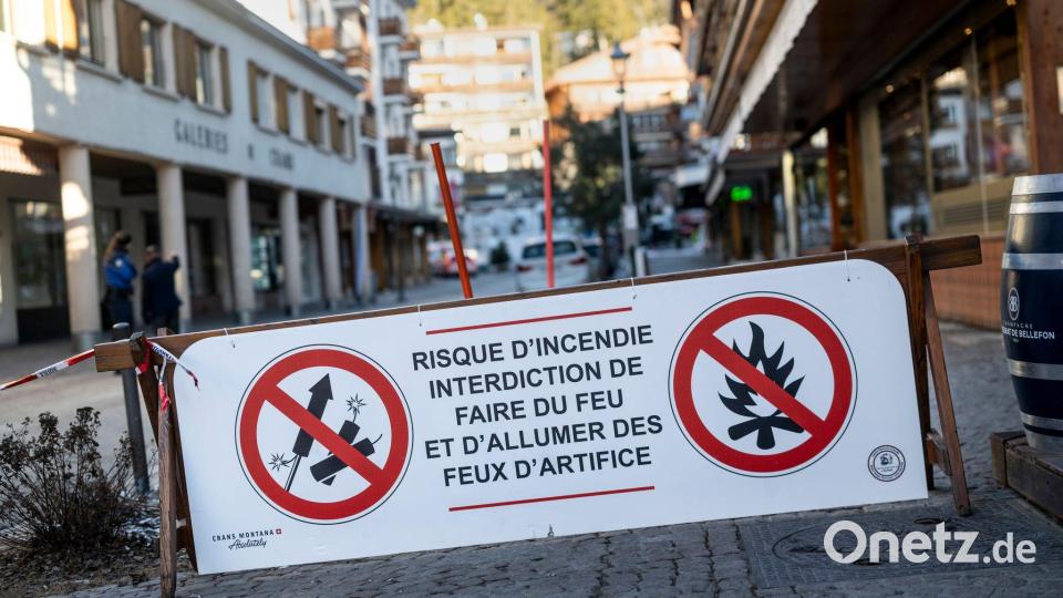 Das Gebiet um die Bar bleibt weiträumig abgesperrt. Bild: Alessandro Della Valle/KEYSTONE/dpa