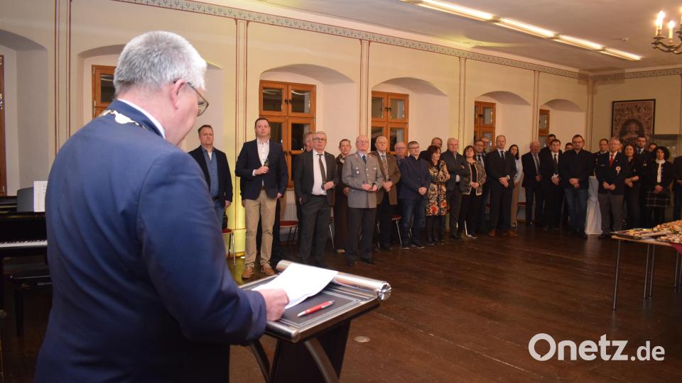 Bürgermeister Richard Tischler lobte in seiner Neujahrsansprache die vielen Helfer und Unterstützer, die eine wertvollen Beitrag zum Gelingen der Gemeinschaft geleistet haben. Bild: bnr