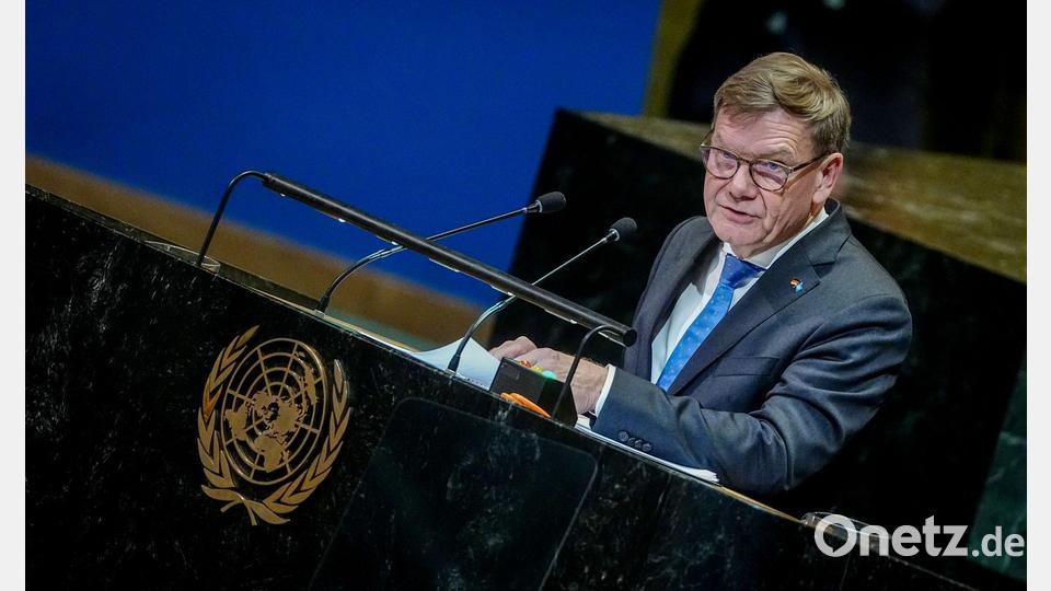 Außenminister Johann Wadephul (CDU) während der Generaldebatte der Vereinten Nationen im September in New York. Bild: Kay Nietfeld/dpa