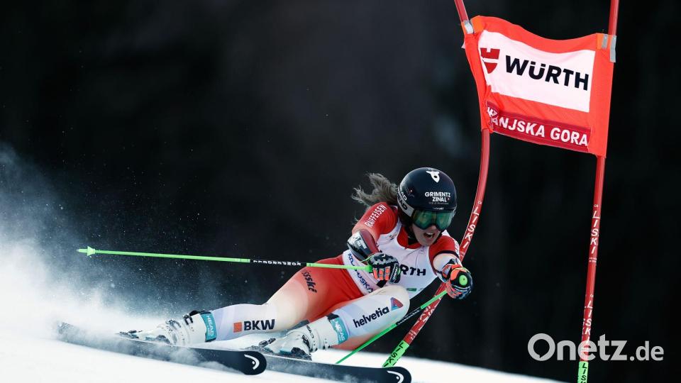 Camille Rast gewinnt in Kranjska Gora. Bild: Gabriele Facciotti/AP/dpa