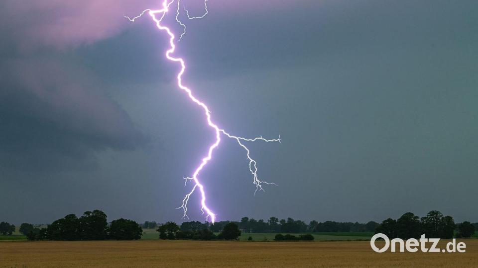 2025 blitze es in Deutschland ungewöhnlich selten. (Archivbild) Bild: Patrick Pleul/dpa