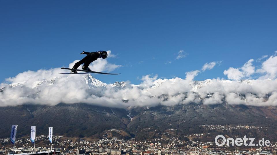 Ski nordisch/Skispringen, Weltcup, Vierschanzentournee, Großschanze, Männer, Probedurchgang, Ryoyu Kobayashi (Japan) im Sprung. Bild: Daniel Karmann/dpa