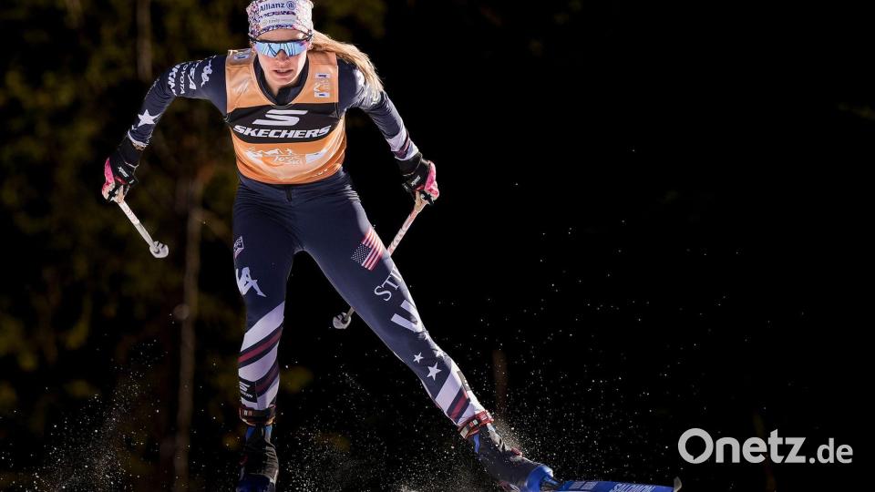 Triumphierte bei den Frauen: Jessie Diggins aus den USA. Bild: Terje Pedersen/NTB Scanpix/AP/dpa