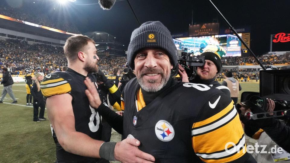 Aaron Rodgers hat mit den Pittsburgh Steelers die Playoffs erreicht. Bild: Gene J. Puskar/AP/dpa