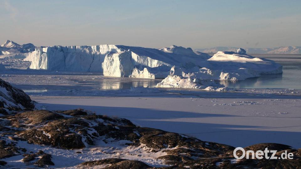 Eisberge in der Nähe des westgrönländischen Ortes Ilulissat. Trump erhebt erneut Besitzansprüche auf Grönland. Bild: Steffen Trumpf/dpa