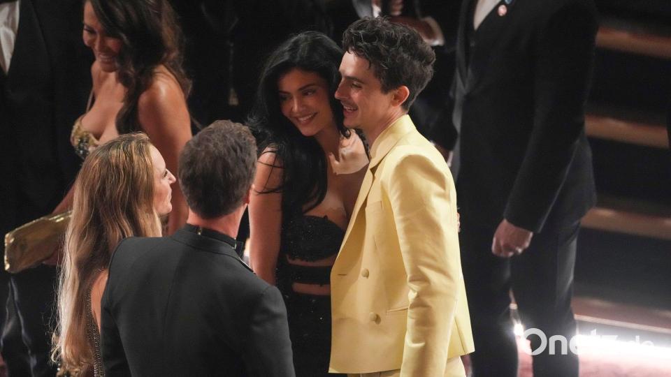 Kylie Jenner und Timothee Chalamet bei der letzten Oscar-Verleihung. (Archivbild) Bild: Chris Pizzello/Invision/AP/dpa